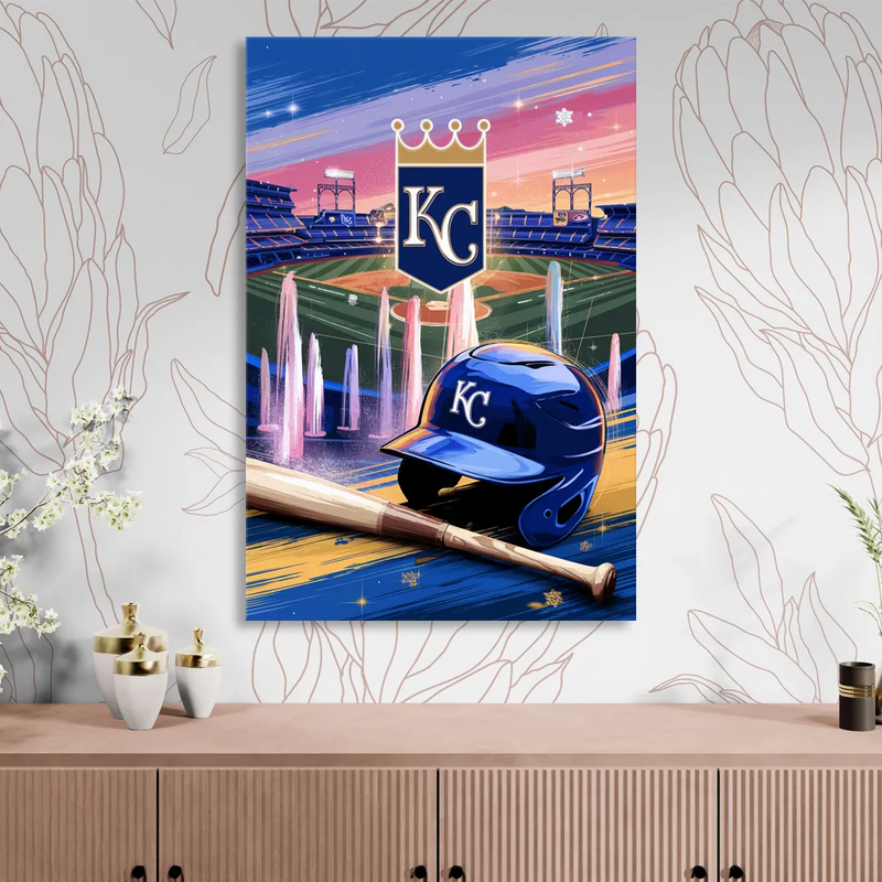 Kansas City Royals Team Spirit Sitting Room - Canvas Wall Art