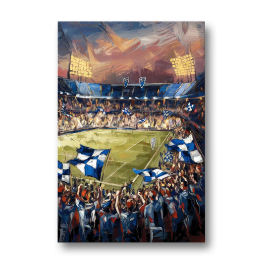 Kansas City Sporting KC Tribute - Canvas Wall Art - Front