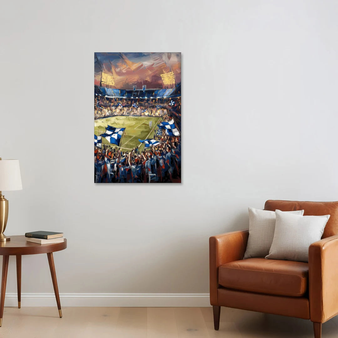 Kansas City Sporting KC Tribute - Canvas Wall Art - Sofa - 24x36