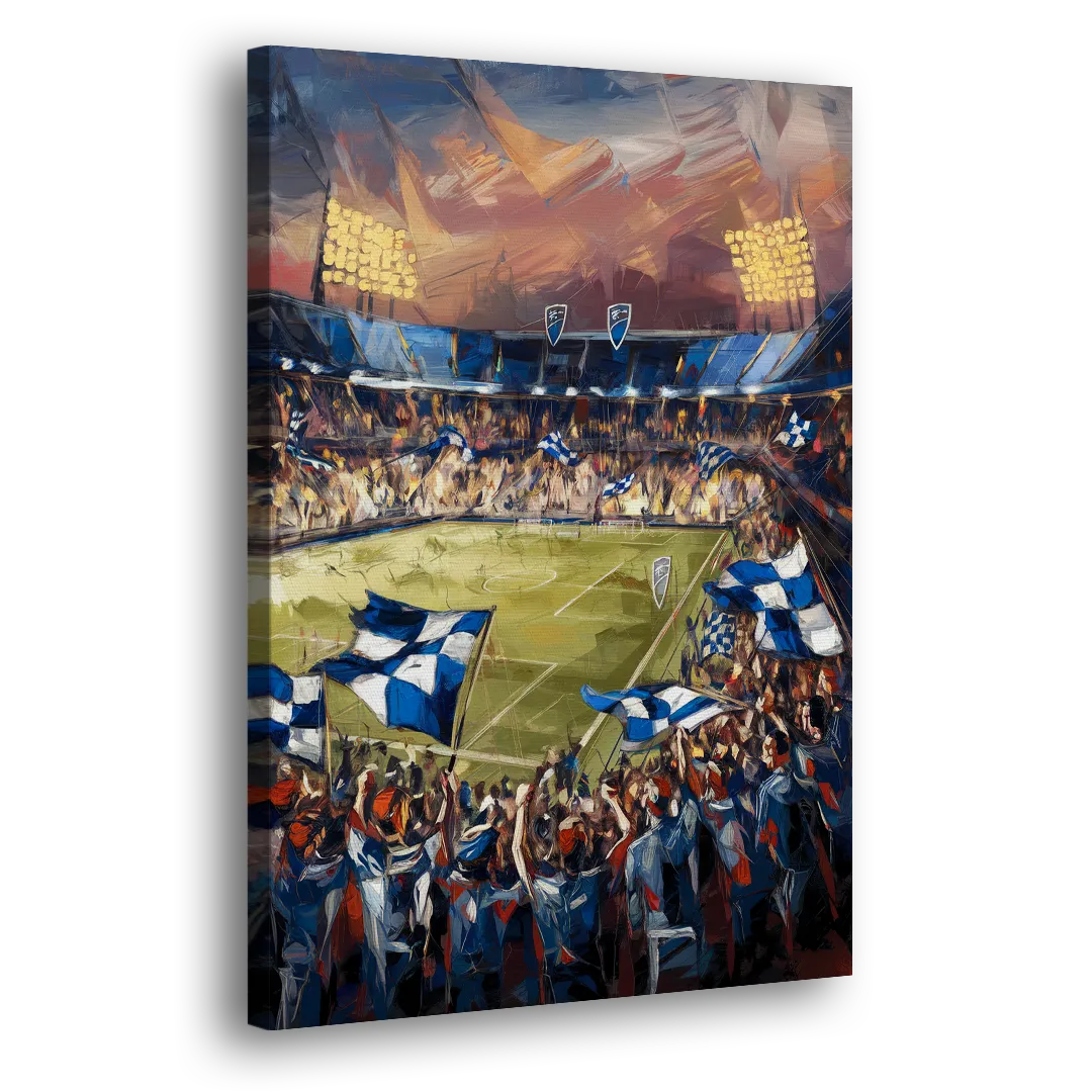 Kansas City Sporting KC Tribute Side - Canvas Wall Art