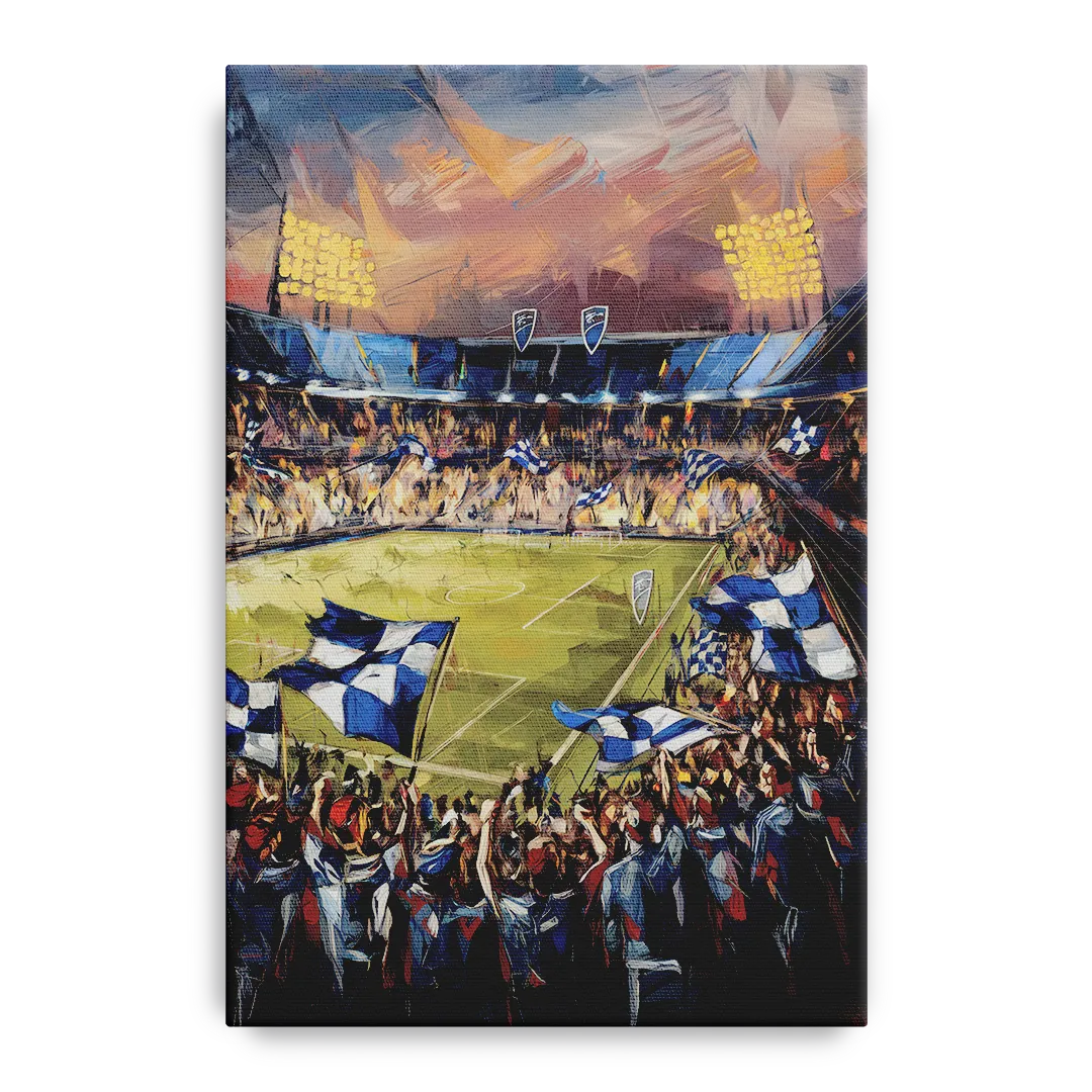 Kansas City Sporting KC Tribute Front - Canvas Wall Art