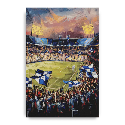 Kansas City Sporting KC Tribute Front - Canvas Wall Art