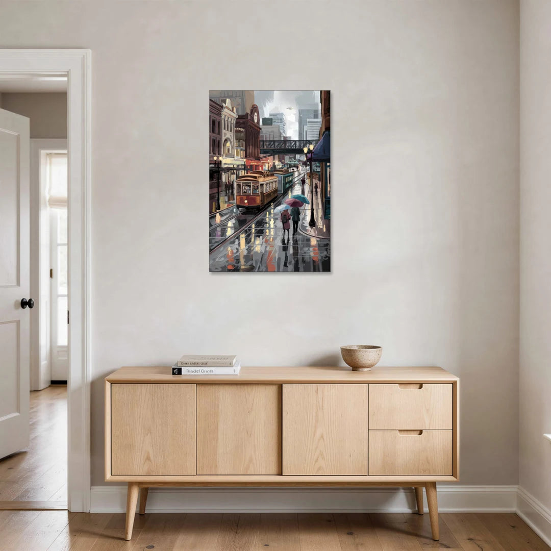 Kansas City Street Scenes - Canvas Wall Art - Coffee Table - 24x36