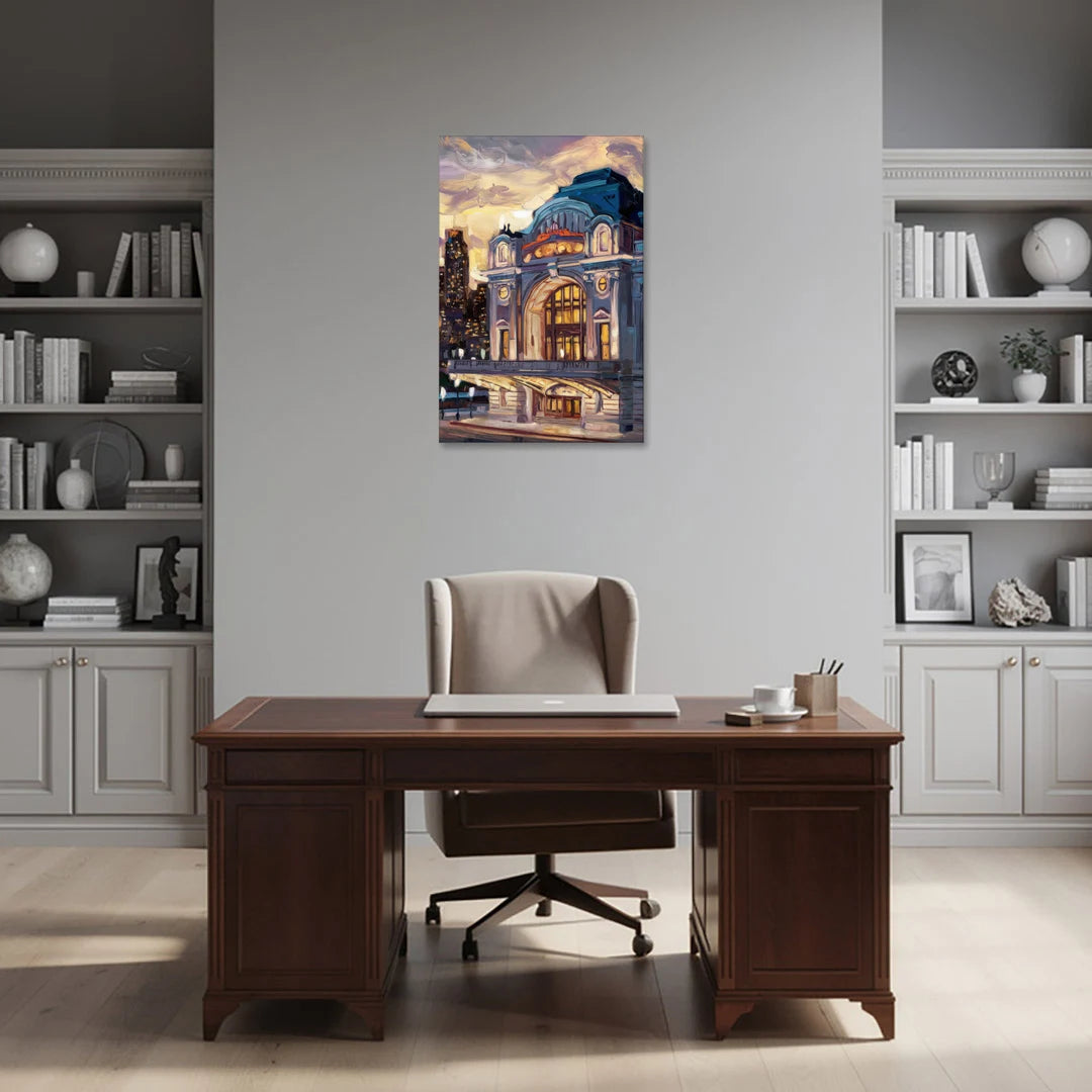 Kansas City Union Station - Canvas Wall Art - Office - 24x36