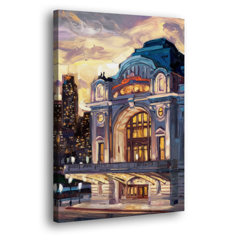 Kansas City Union Station - Canvas Wall Art - Side