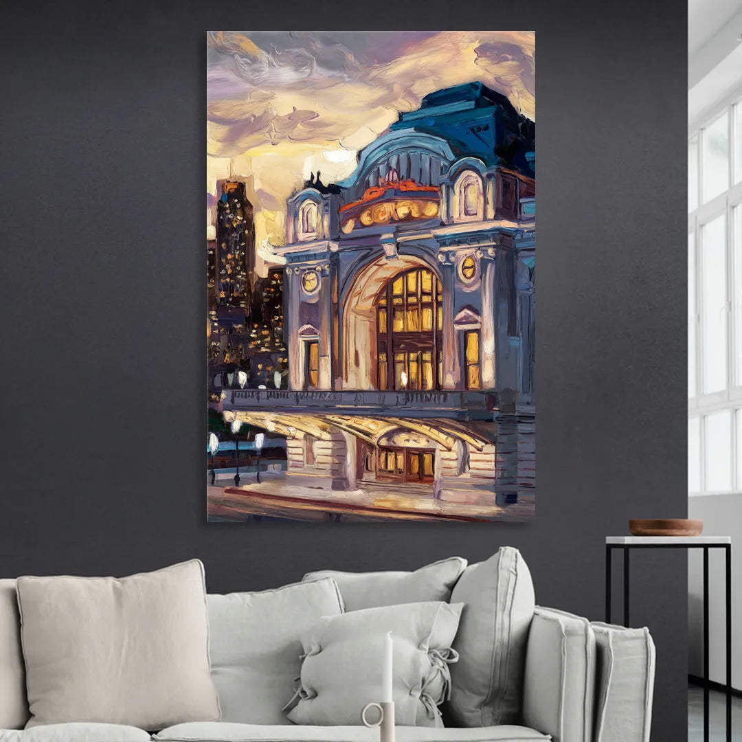 Kansas City Union Station Sitting Room - Canvas Wall Art