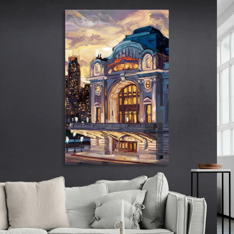 Kansas City Union Station Sitting Room - Canvas Wall Art