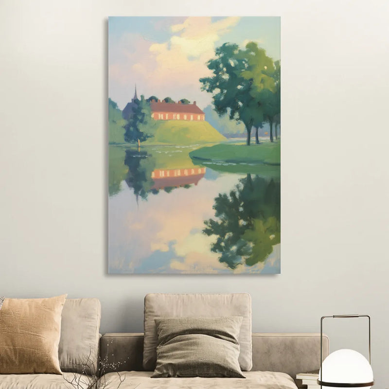 Kastellet Calm Living Room - Canvas Wall Art