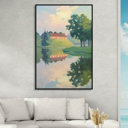 Kastellet Calm Sitting Room - Black Canvas Wall Art