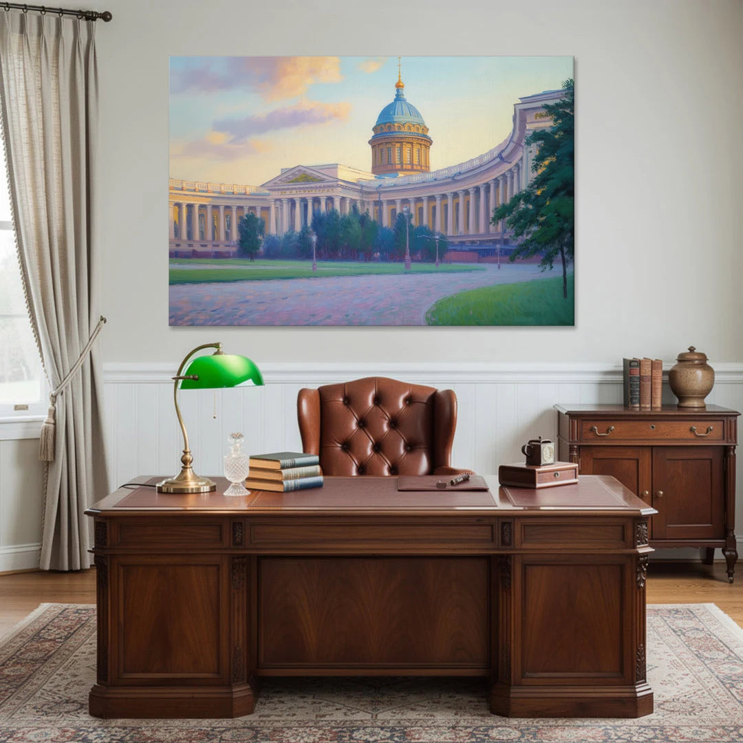 Kazan Cathedral Serenity - Canvas Wall Art - Office - 60x40