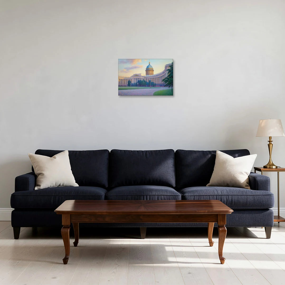 Kazan Cathedral Serenity - Canvas Wall Art - Sofa - 18x12