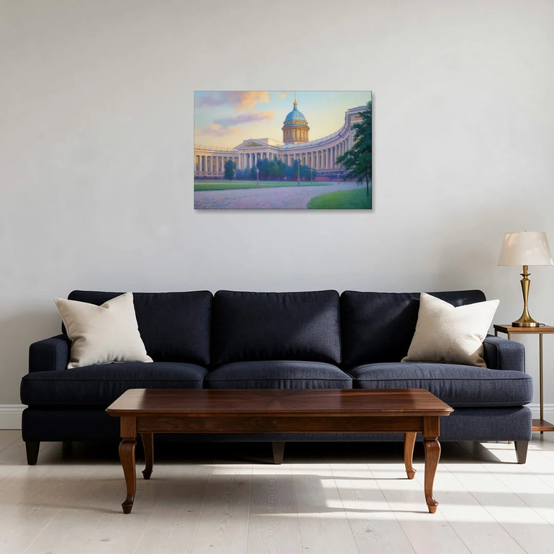 Kazan Cathedral Serenity - Canvas Wall Art - Sofa - 30x20