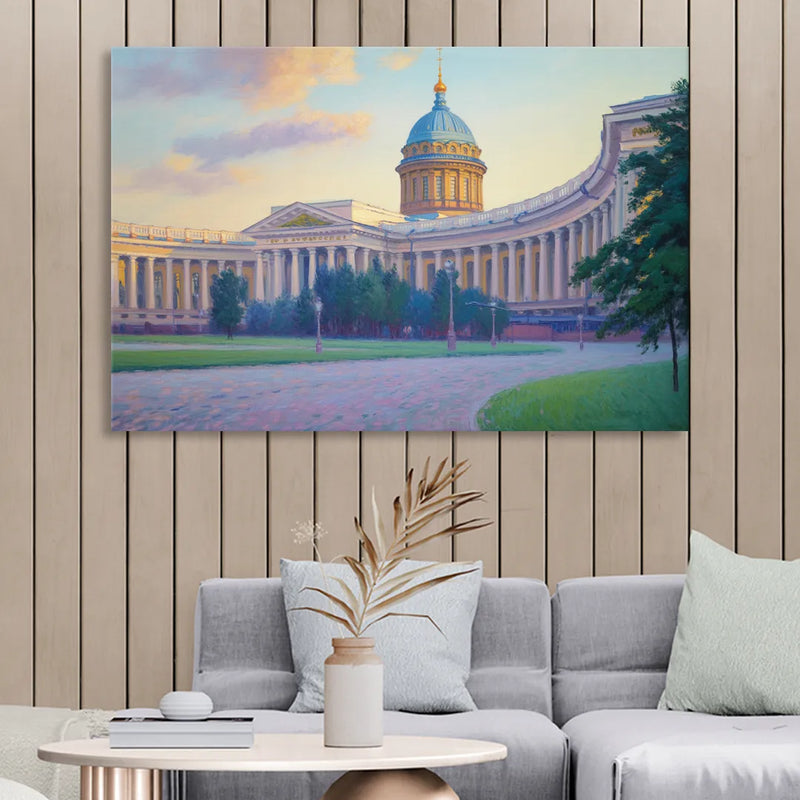 Kazan Cathedral Serenity Sitting Room - Canvas Wall Art