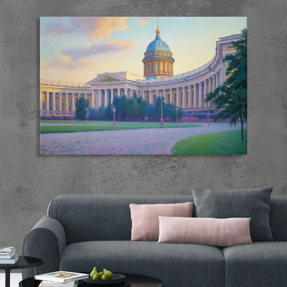Kazan Cathedral Serenity Living Room - Canvas Wall Art