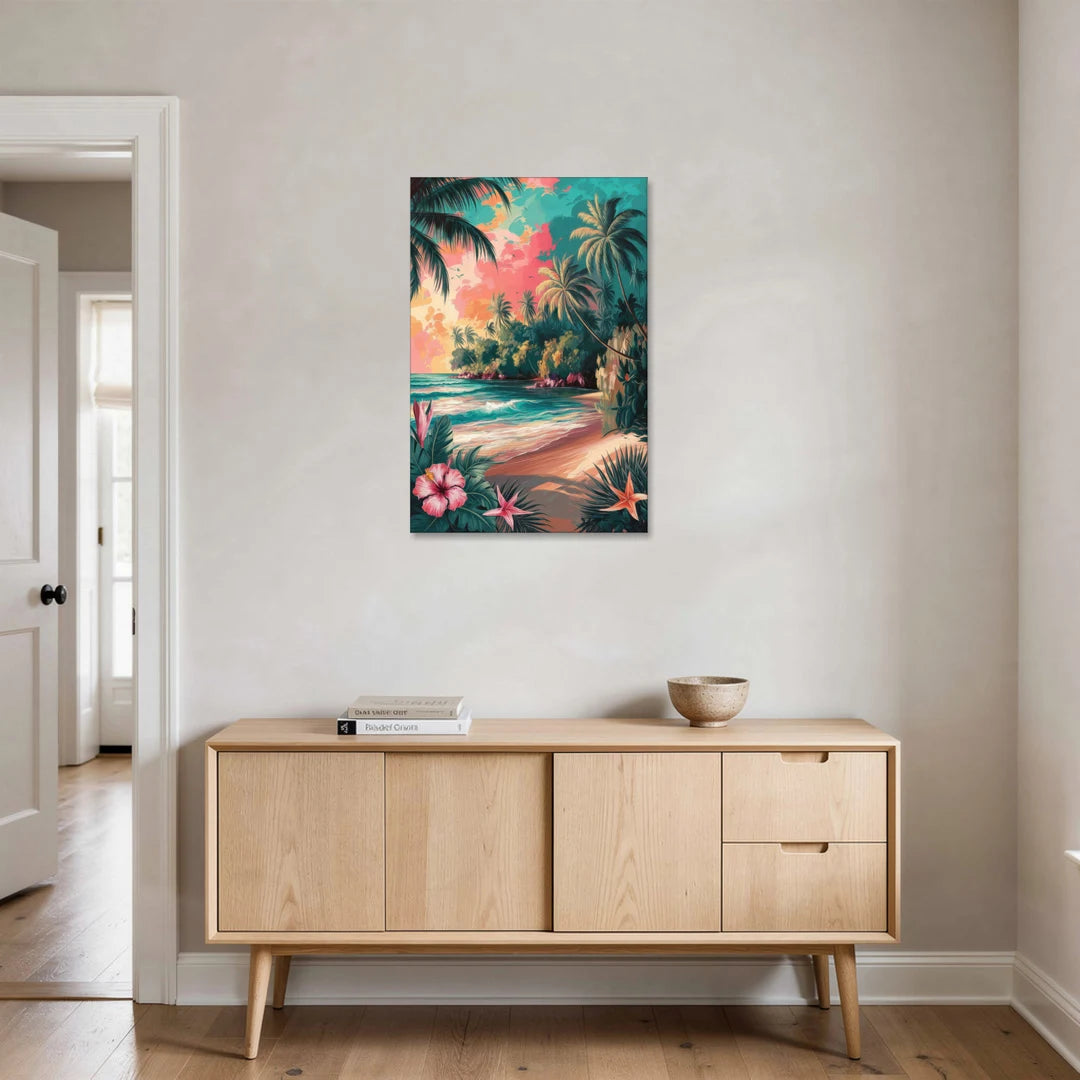 Key West Island Vibes - Canvas Wall Art - Coffee Table - 24x36