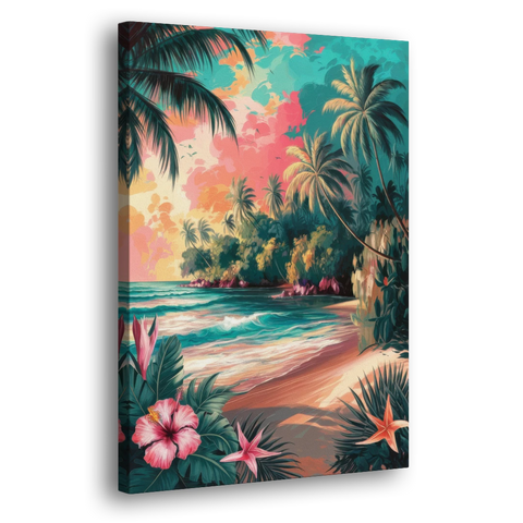 Key West Island Vibes - Canvas Wall Art - Side