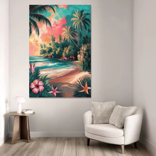 Key West Island Vibes - Canvas Wall Art - Sofa - 40x60