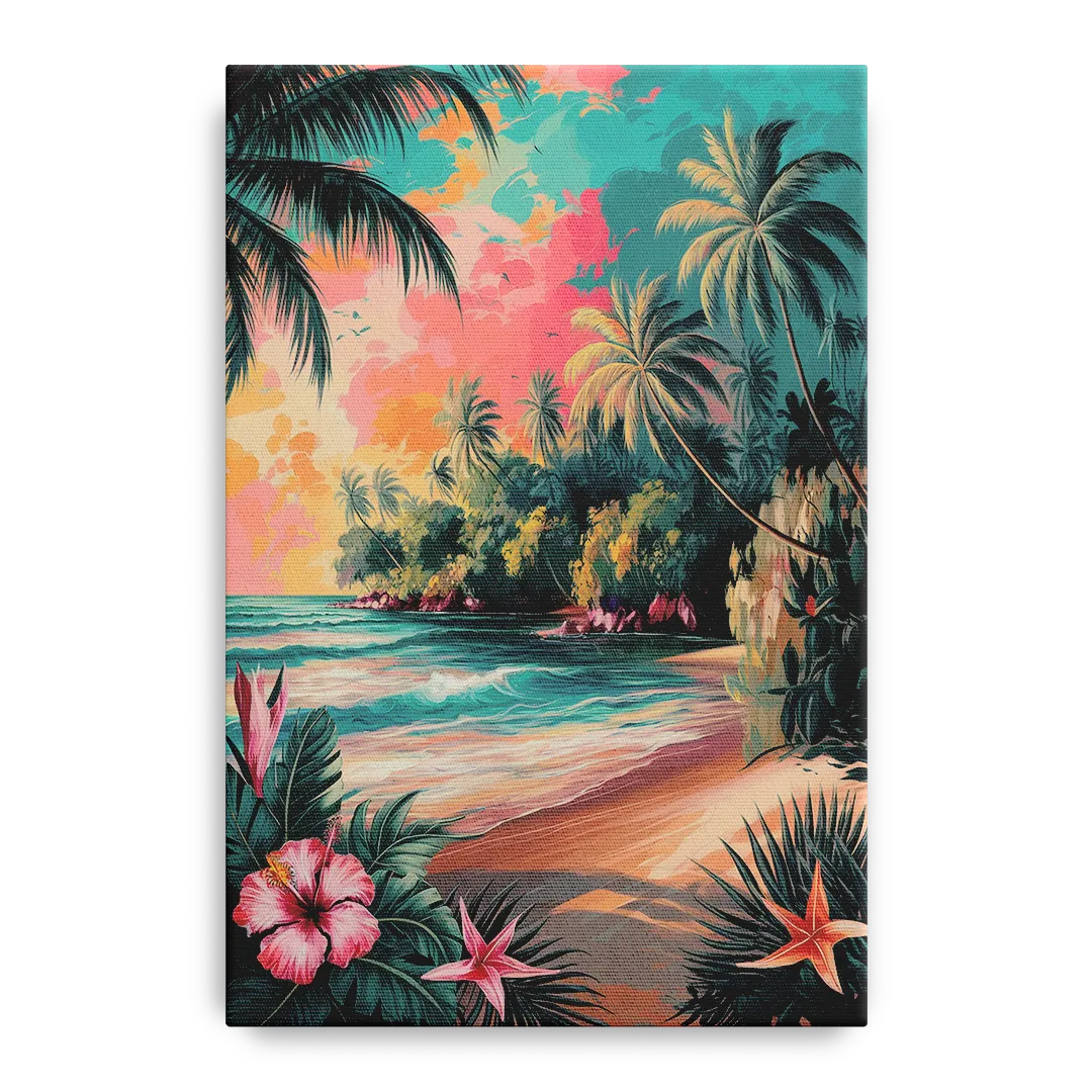Key West Island Vibes Front - Canvas Wall Art