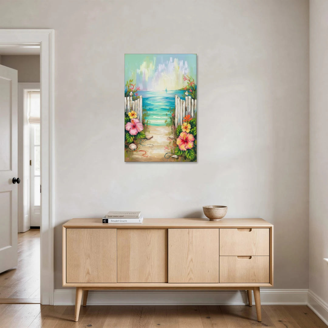Key West Nautical Charm - Canvas Wall Art - Coffee Table - 24x36