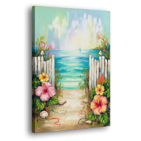 Key West Nautical Charm - Canvas Wall Art - Side