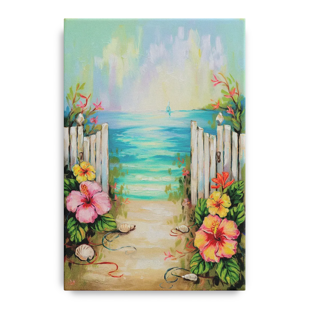 Key West Nautical Charm Front - Canvas Wall Art