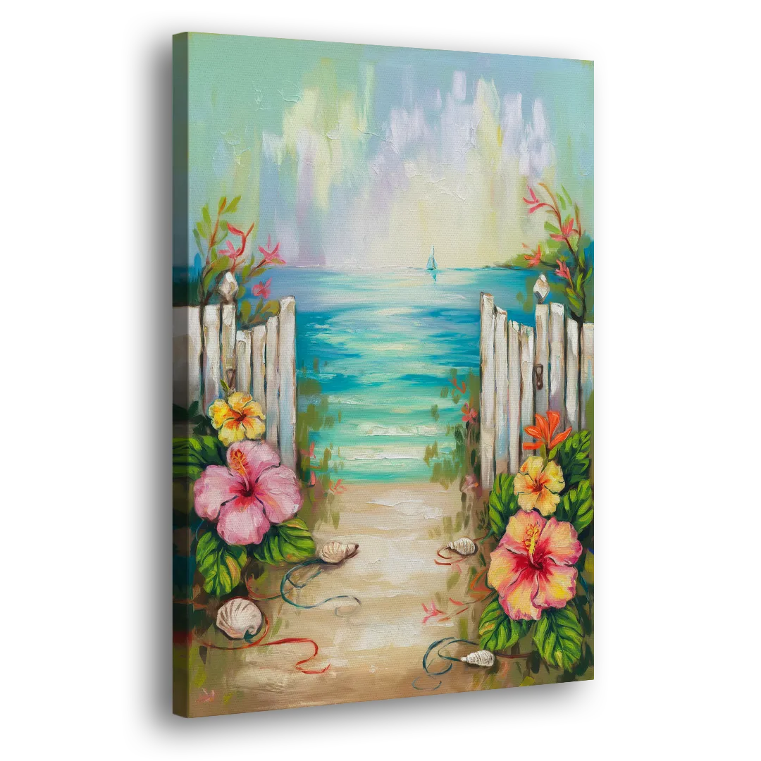 Key West Nautical Charm Side - Canvas Wall Art