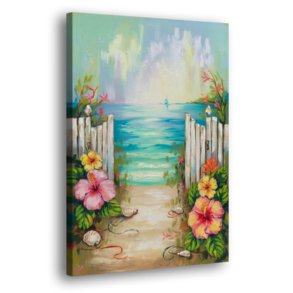 Key West Nautical Charm Side - Canvas Wall Art