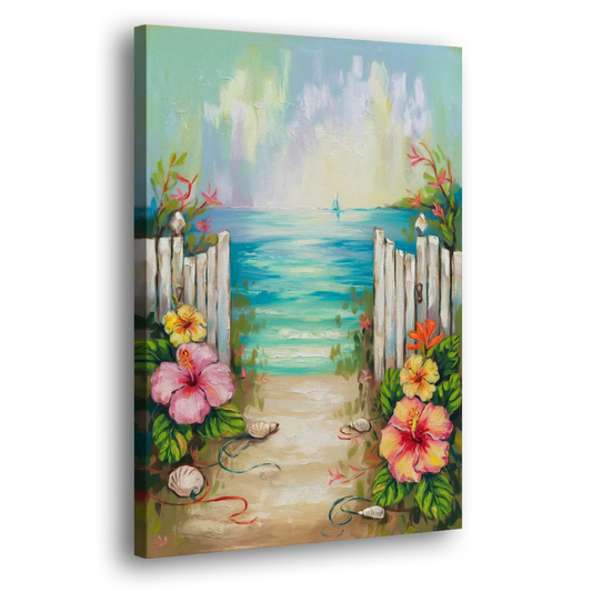 Key West Nautical Charm Side - Canvas Wall Art