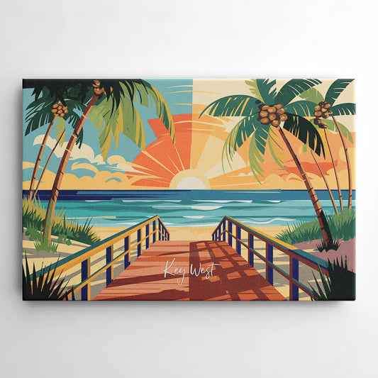 Key West Ocean Breeze - Canvas Wall Art