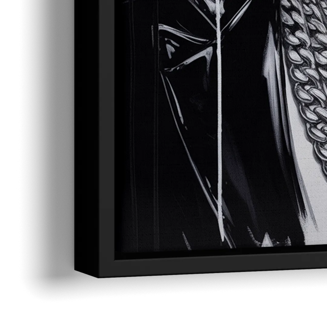 Kind Wave 2.0 - Close-Up Black Frame Canvas