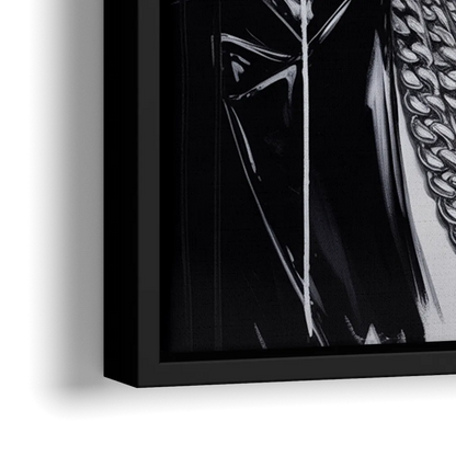 Kind Wave 2.0 - Close-Up Black Frame Canvas