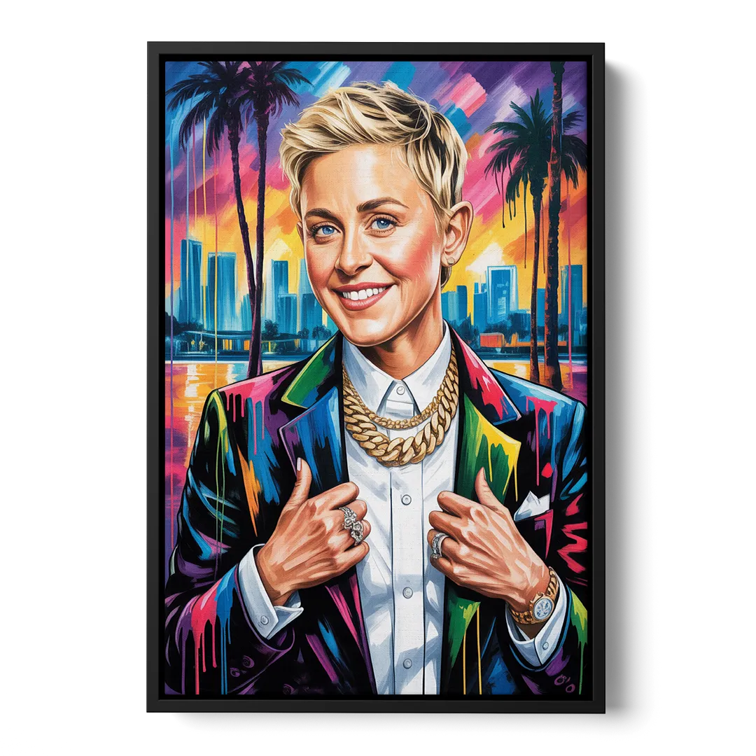 Kind Wave - Black Frame Canvas