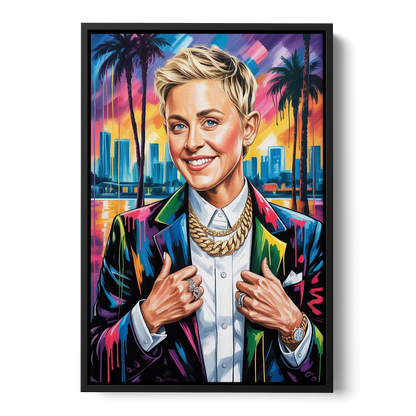 Kind Wave - Black Frame Canvas