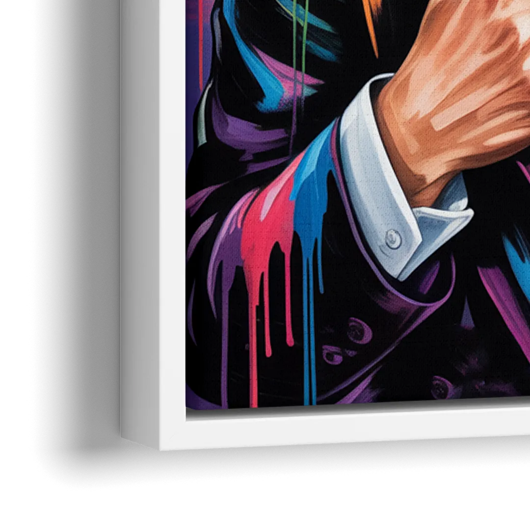 Kind Wave - Close-Up White Frame Canvas