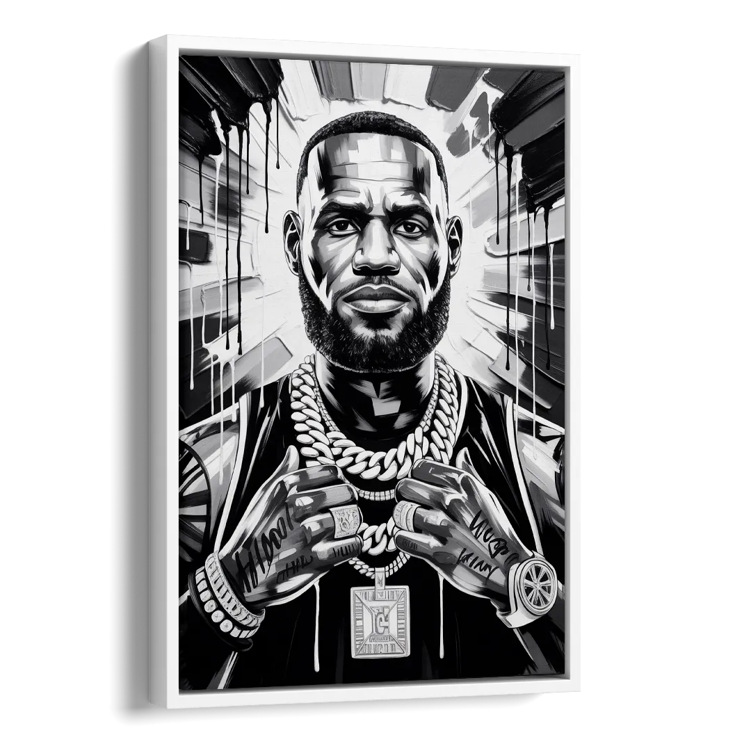 King Mode Side - White Canvas Wall Art