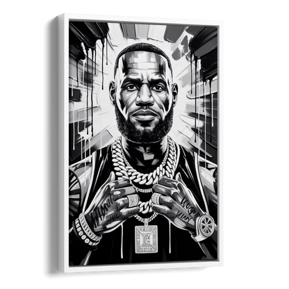 King Mode Side - White Canvas Wall Art