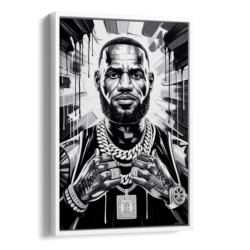 King Mode Side - White Canvas Wall Art