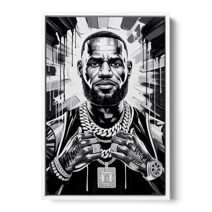 King Mode Front - White Canvas Wall Art