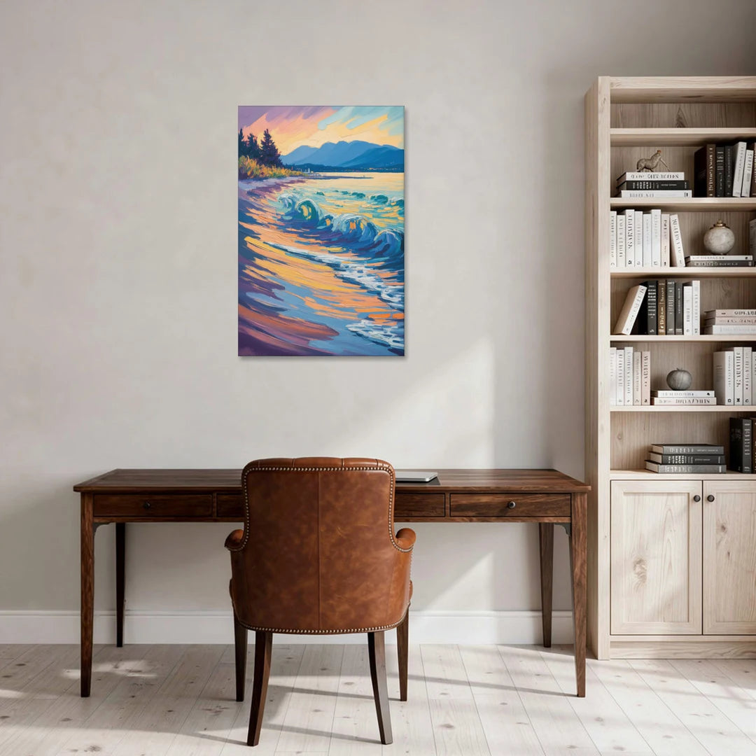 Kitsilano Beach - Canvas Wall Art - Office - 24x36