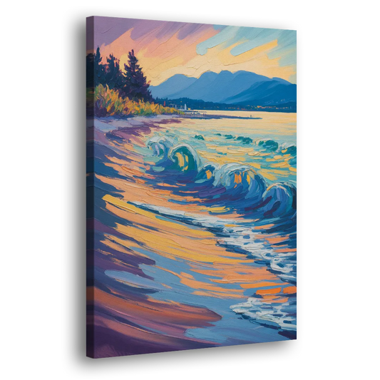 Kitsilano Beach Side - Canvas Wall Art
