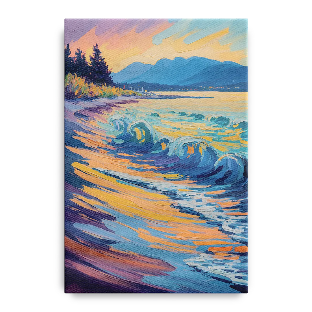 Kitsilano Beach Front - Canvas Wall Art