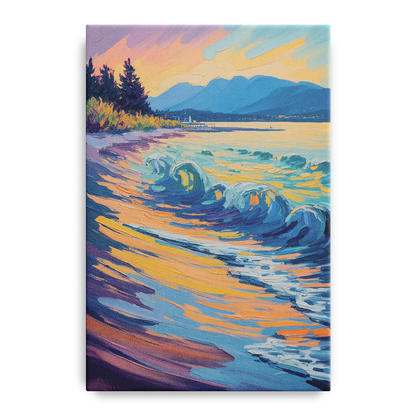 Kitsilano Beach Front - Canvas Wall Art