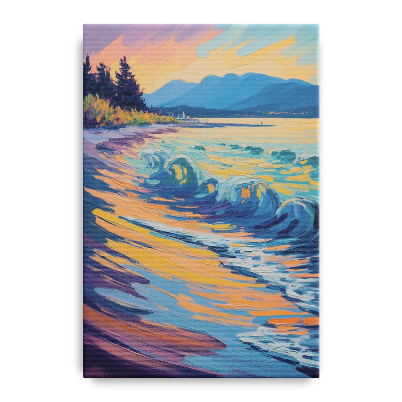 Kitsilano Beach Front - Canvas Wall Art