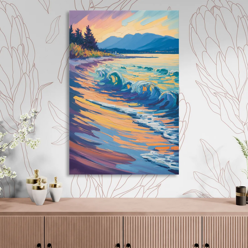 Kitsilano Beach Sitting Room - Canvas Wall Art