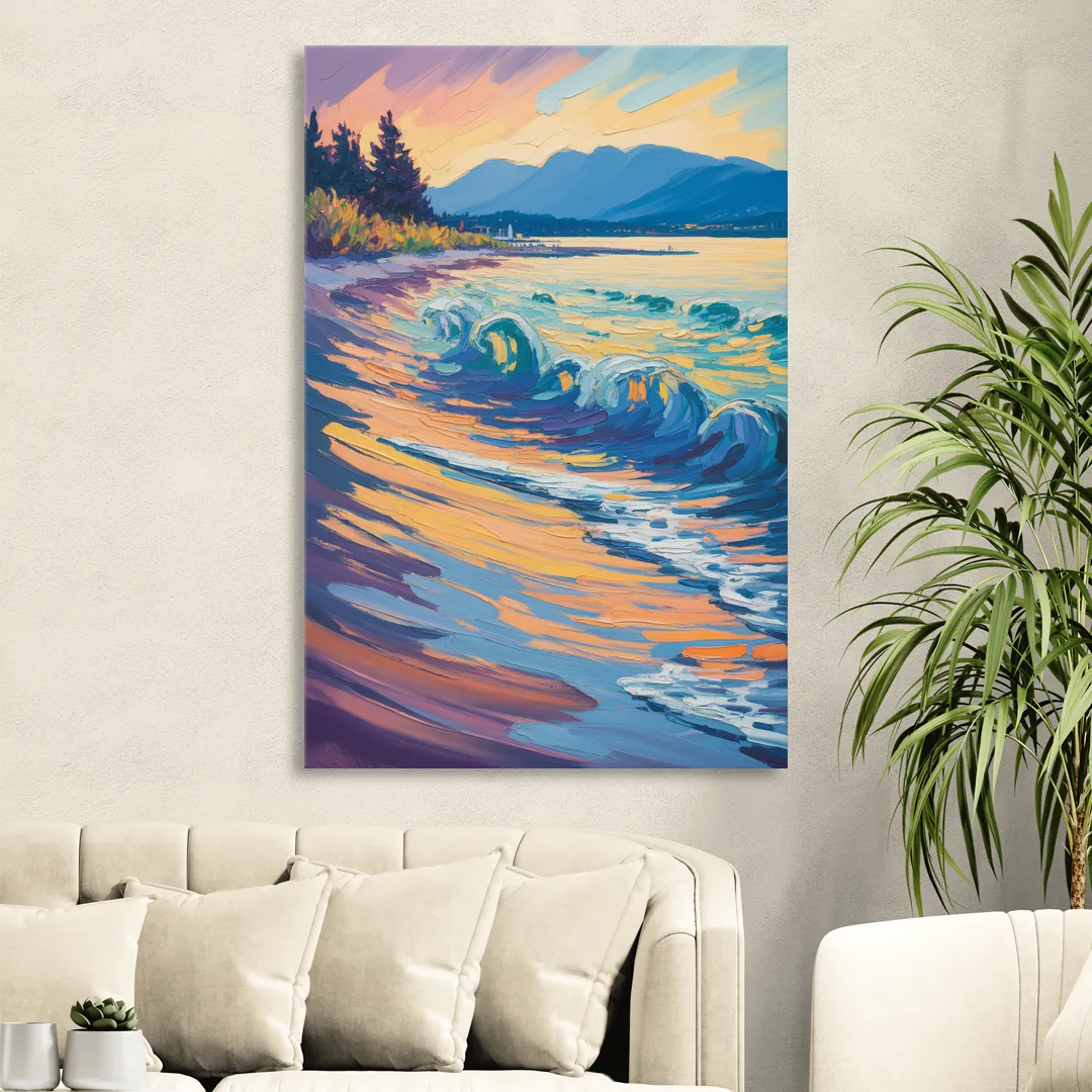 Kitsilano Beach Living Room - Canvas Wall Art