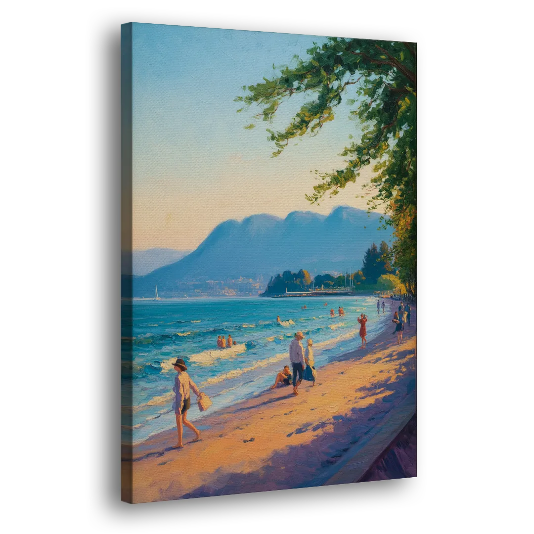 Kitsilano Beach Day Side - Canvas Wall Art