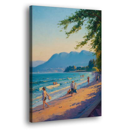 Kitsilano Beach Day Side - Canvas Wall Art