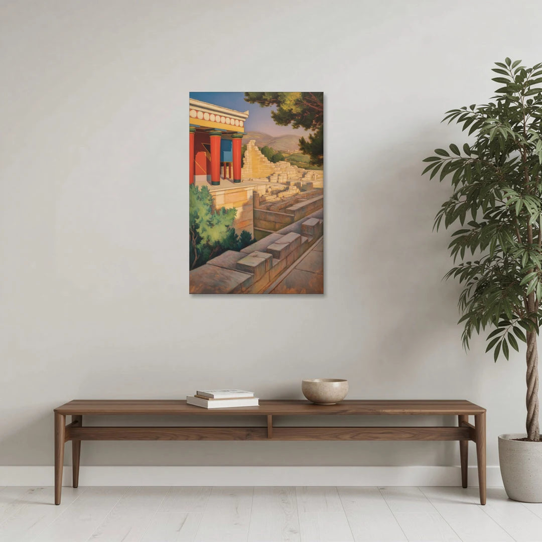 Knossos Palace - Canvas Wall Art - Coffee Table - 24x36