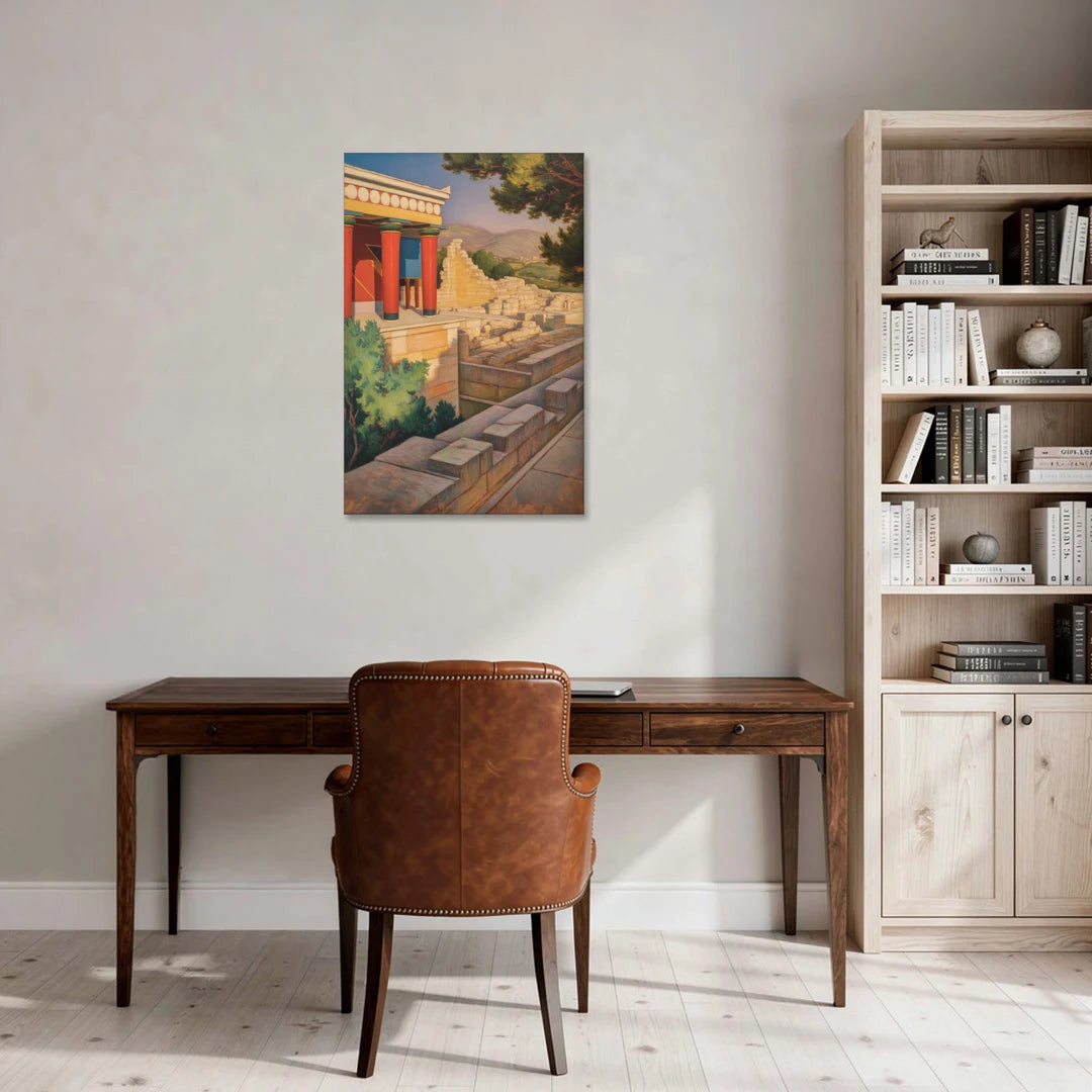 Knossos Palace - Canvas Wall Art - Office - 24x36