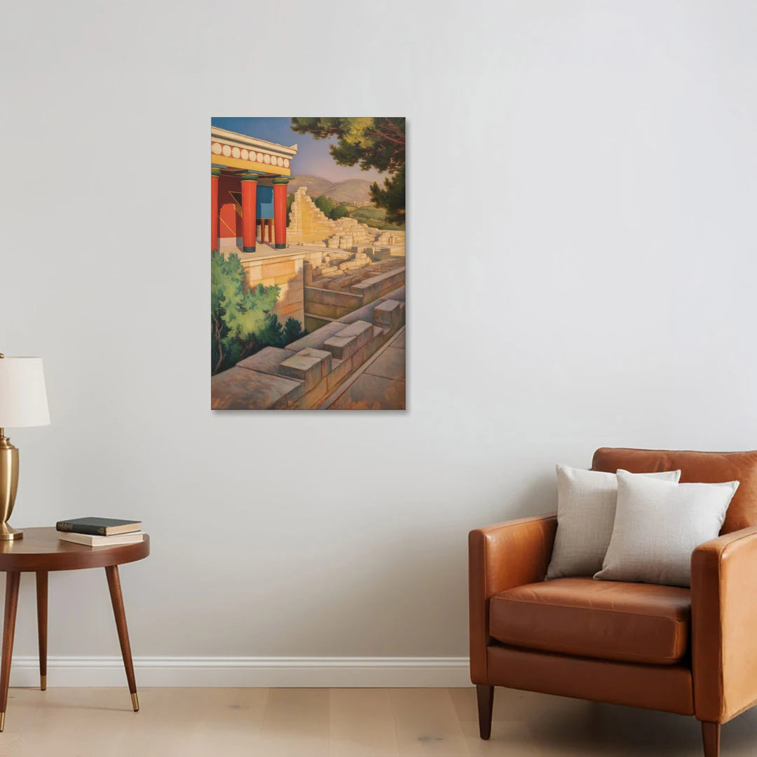 Knossos Palace - Canvas Wall Art - Sofa - 24x36
